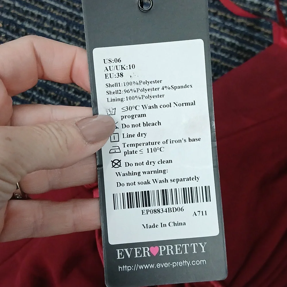 NWT Bridesmaid dress Burgandy Every Pretty Size 6 - Picture 6 of 7